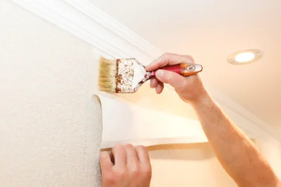 Pose de papier peint à Thaas — revêtements muraux et toiles de verre